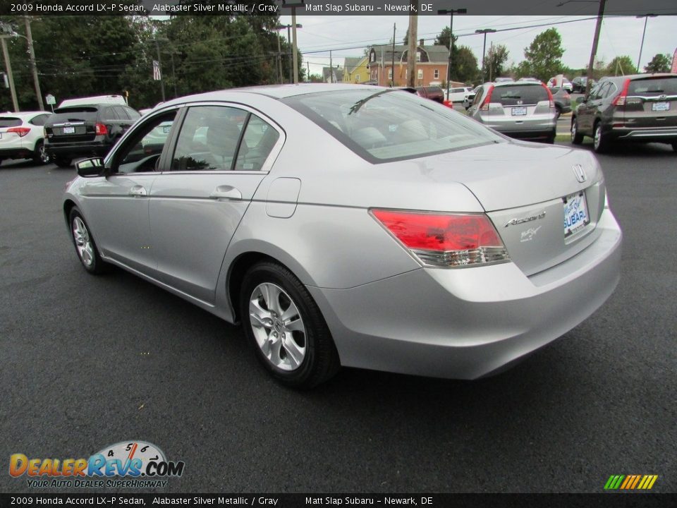 2009 Honda Accord LX-P Sedan Alabaster Silver Metallic / Gray Photo #8