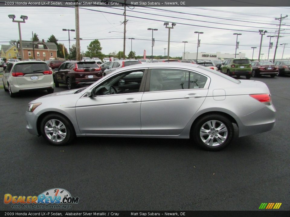 2009 Honda Accord LX-P Sedan Alabaster Silver Metallic / Gray Photo #9