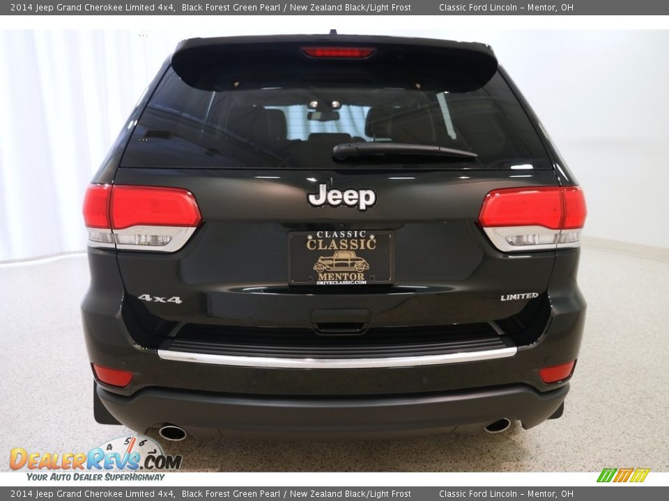 2014 Jeep Grand Cherokee Limited 4x4 Black Forest Green Pearl / New Zealand Black/Light Frost Photo #26