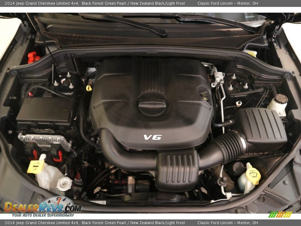 2014 Jeep Grand Cherokee Limited 4x4 Black Forest Green Pearl / New Zealand Black/Light Frost Photo #27