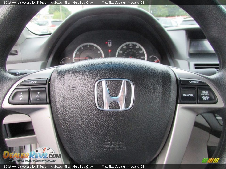 2009 Honda Accord LX-P Sedan Alabaster Silver Metallic / Gray Photo #11