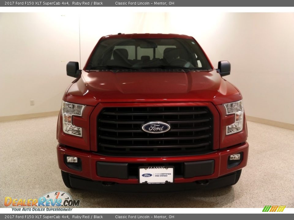 2017 Ford F150 XLT SuperCab 4x4 Ruby Red / Black Photo #2