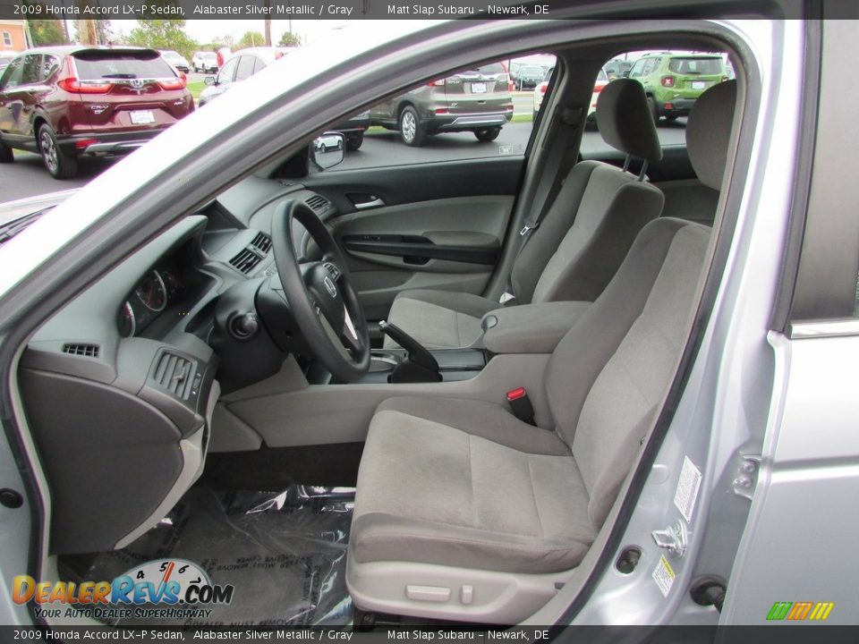 2009 Honda Accord LX-P Sedan Alabaster Silver Metallic / Gray Photo #13