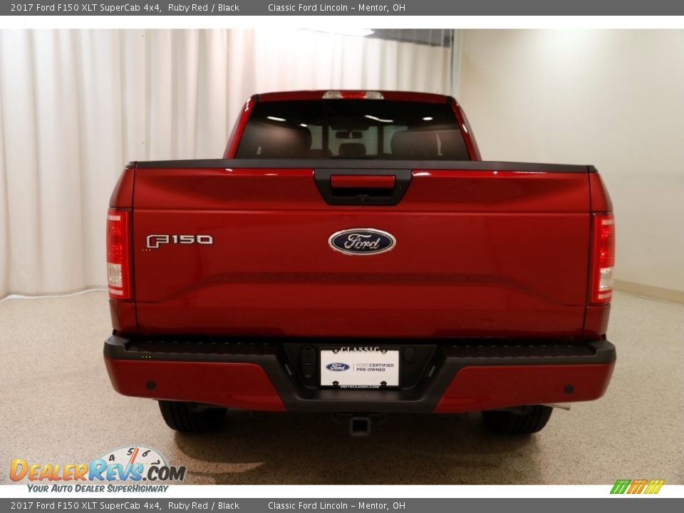 2017 Ford F150 XLT SuperCab 4x4 Ruby Red / Black Photo #21