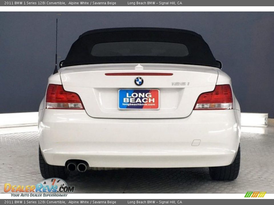 2011 BMW 1 Series 128i Convertible Alpine White / Savanna Beige Photo #3