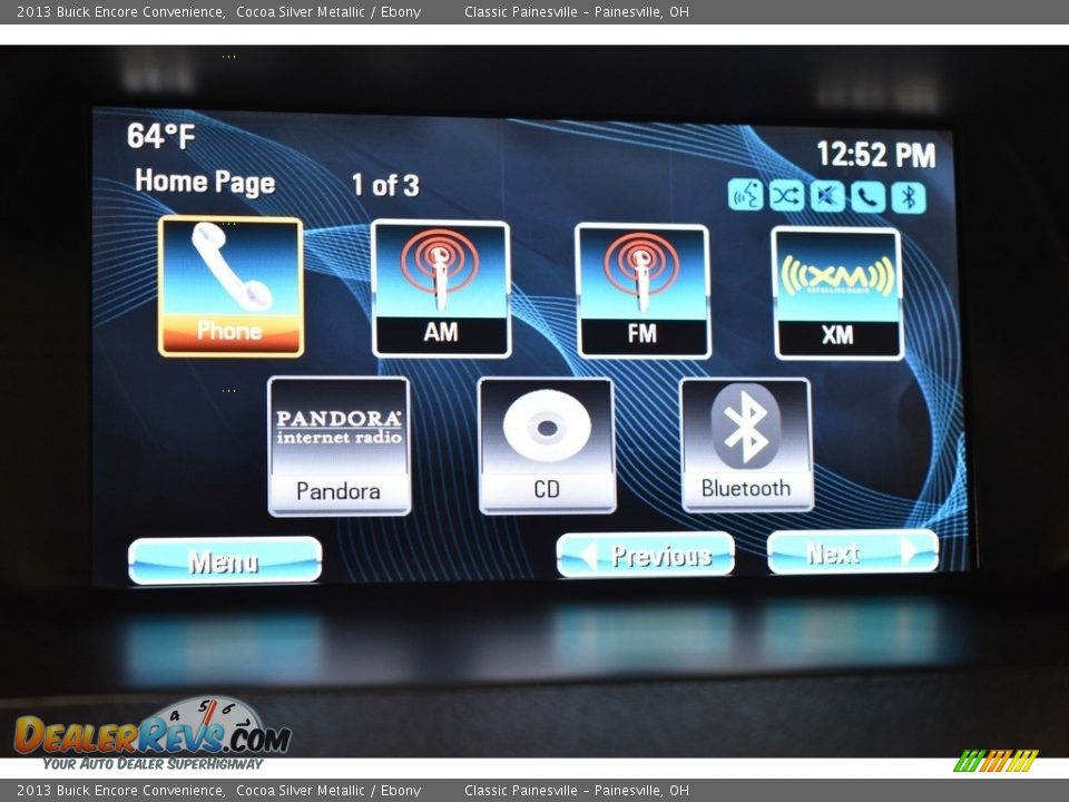 2013 Buick Encore Convenience Cocoa Silver Metallic / Ebony Photo #14