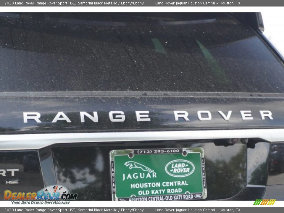 2020 Land Rover Range Rover Sport HSE Santorini Black Metallic / Ebony/Ebony Photo #9