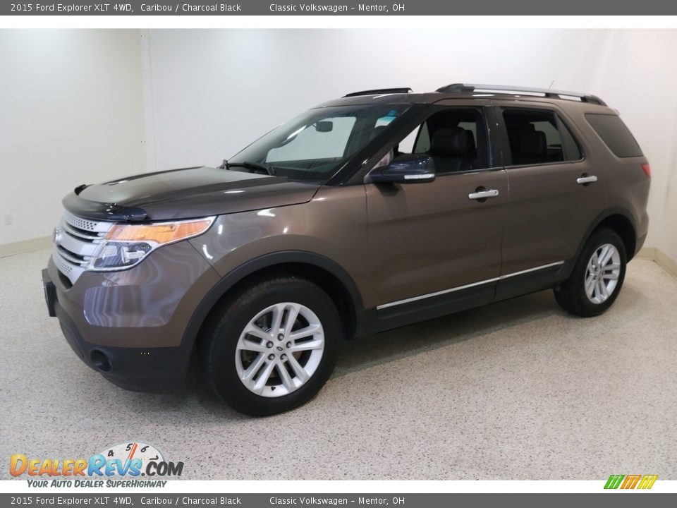 2015 Ford Explorer XLT 4WD Caribou / Charcoal Black Photo #3