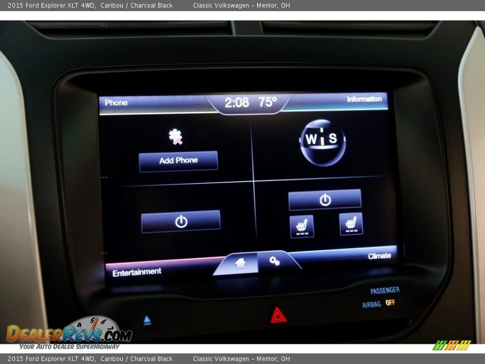 2015 Ford Explorer XLT 4WD Caribou / Charcoal Black Photo #10