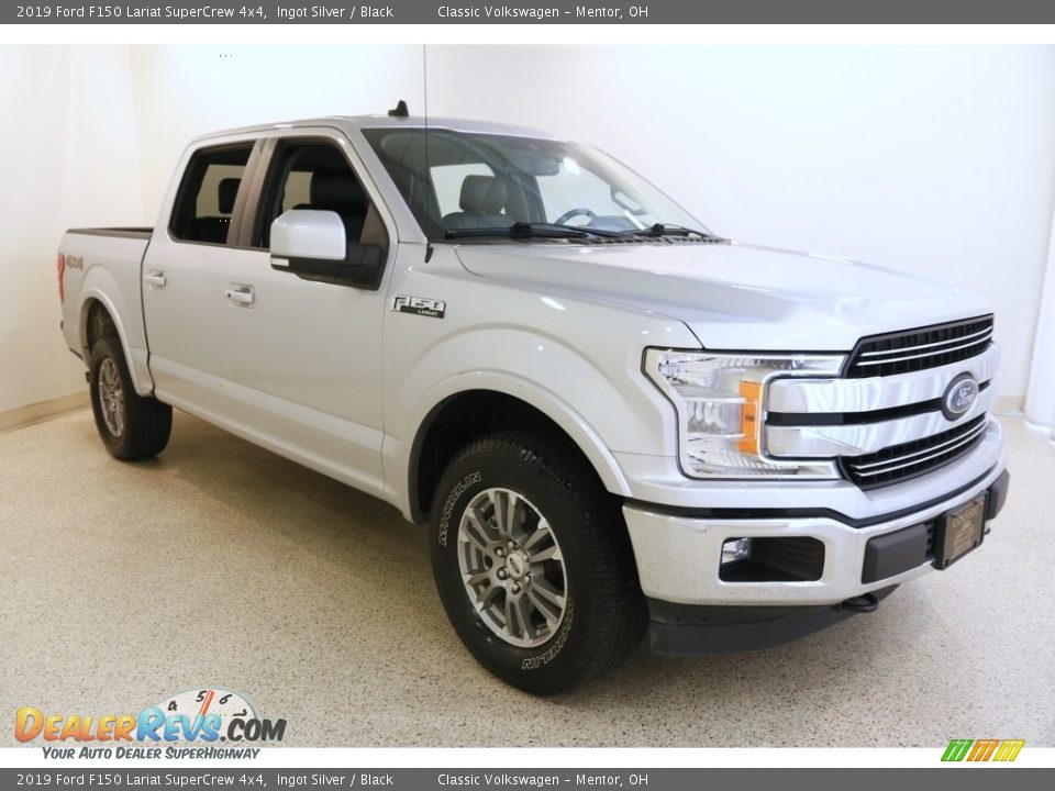 2019 Ford F150 Lariat SuperCrew 4x4 Ingot Silver / Black Photo #1