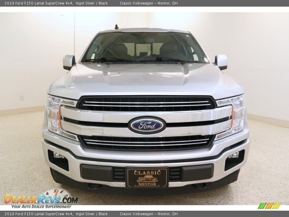 2019 Ford F150 Lariat SuperCrew 4x4 Ingot Silver / Black Photo #2