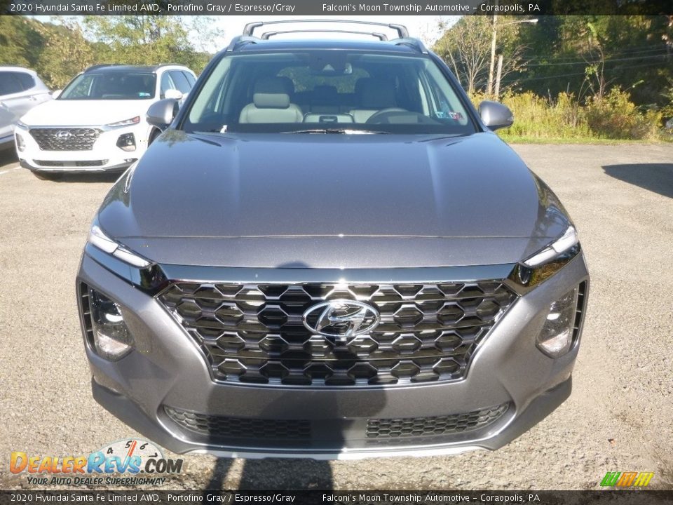 2020 Hyundai Santa Fe Limited AWD Portofino Gray / Espresso/Gray Photo #6