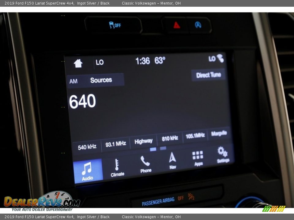2019 Ford F150 Lariat SuperCrew 4x4 Ingot Silver / Black Photo #10