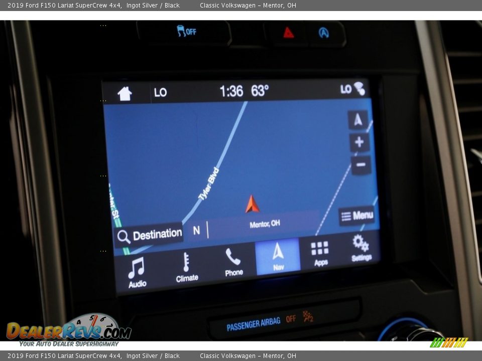 2019 Ford F150 Lariat SuperCrew 4x4 Ingot Silver / Black Photo #13