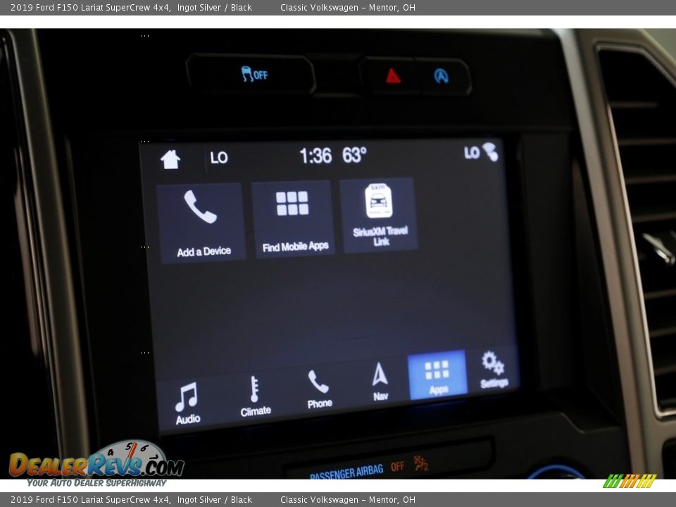 2019 Ford F150 Lariat SuperCrew 4x4 Ingot Silver / Black Photo #14