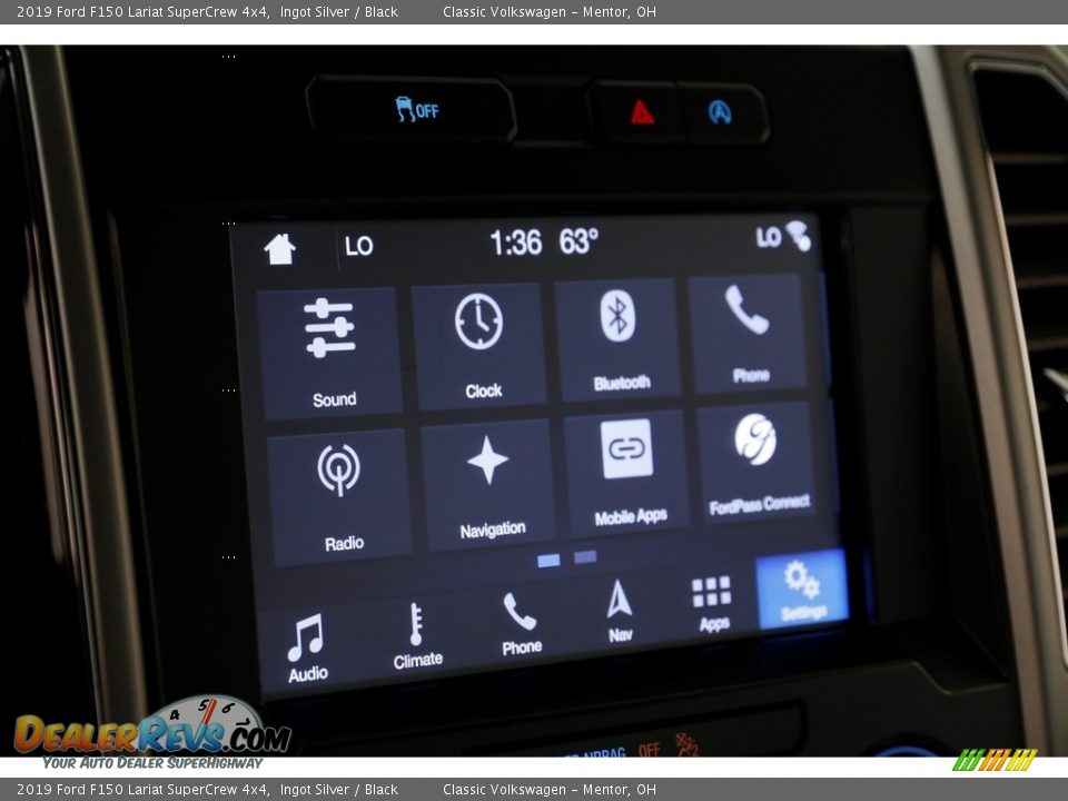 2019 Ford F150 Lariat SuperCrew 4x4 Ingot Silver / Black Photo #15