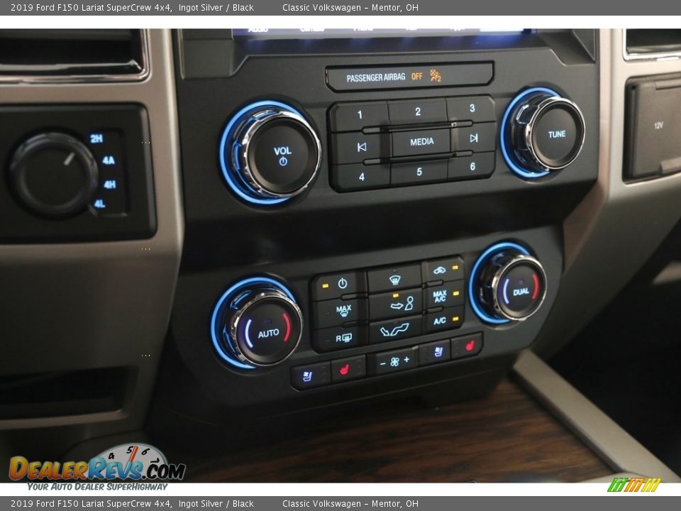 2019 Ford F150 Lariat SuperCrew 4x4 Ingot Silver / Black Photo #16