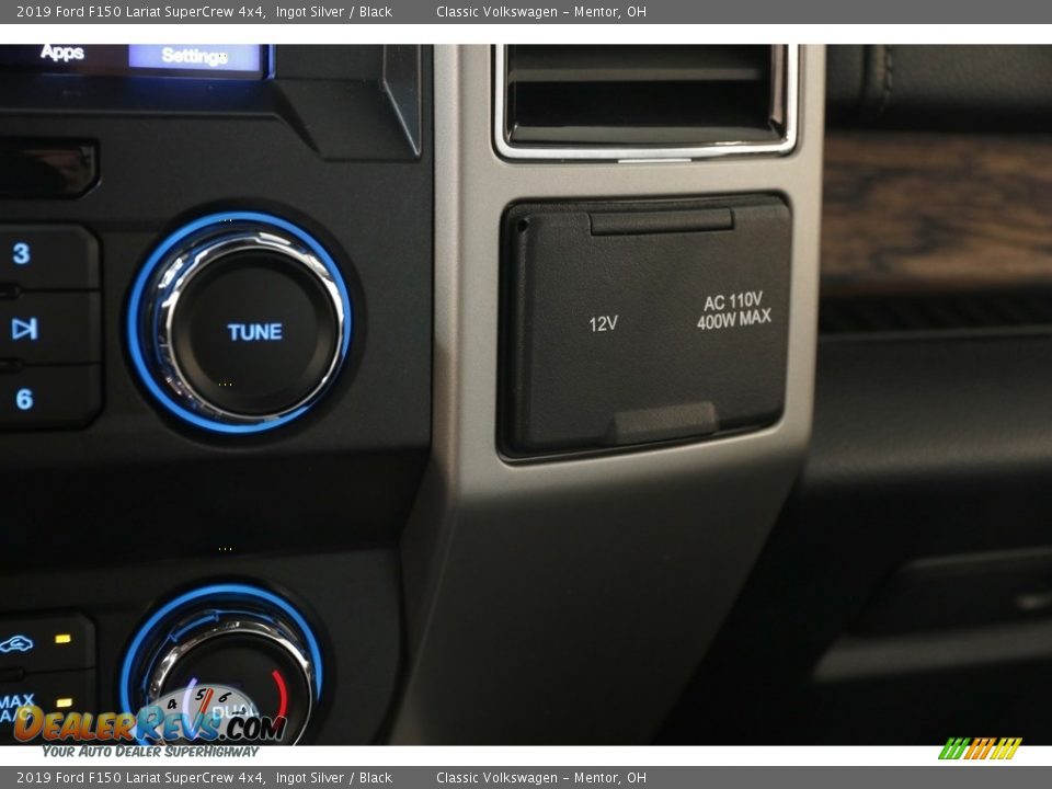 2019 Ford F150 Lariat SuperCrew 4x4 Ingot Silver / Black Photo #18