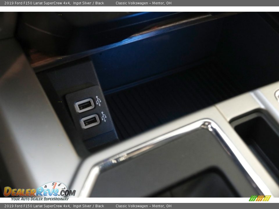 2019 Ford F150 Lariat SuperCrew 4x4 Ingot Silver / Black Photo #19