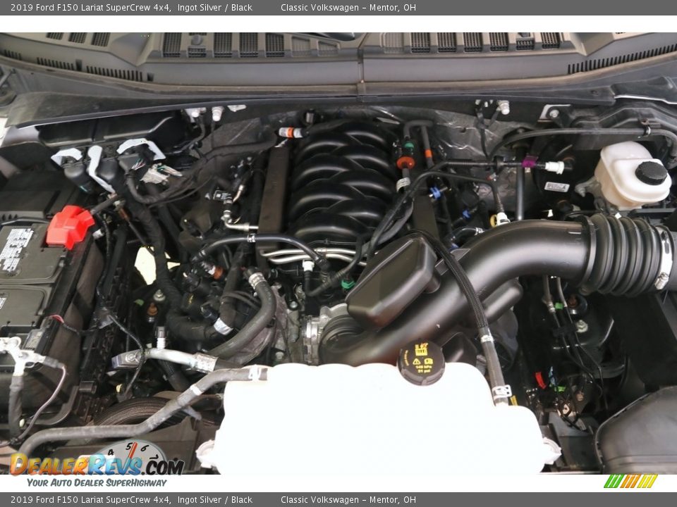 2019 Ford F150 Lariat SuperCrew 4x4 Ingot Silver / Black Photo #28