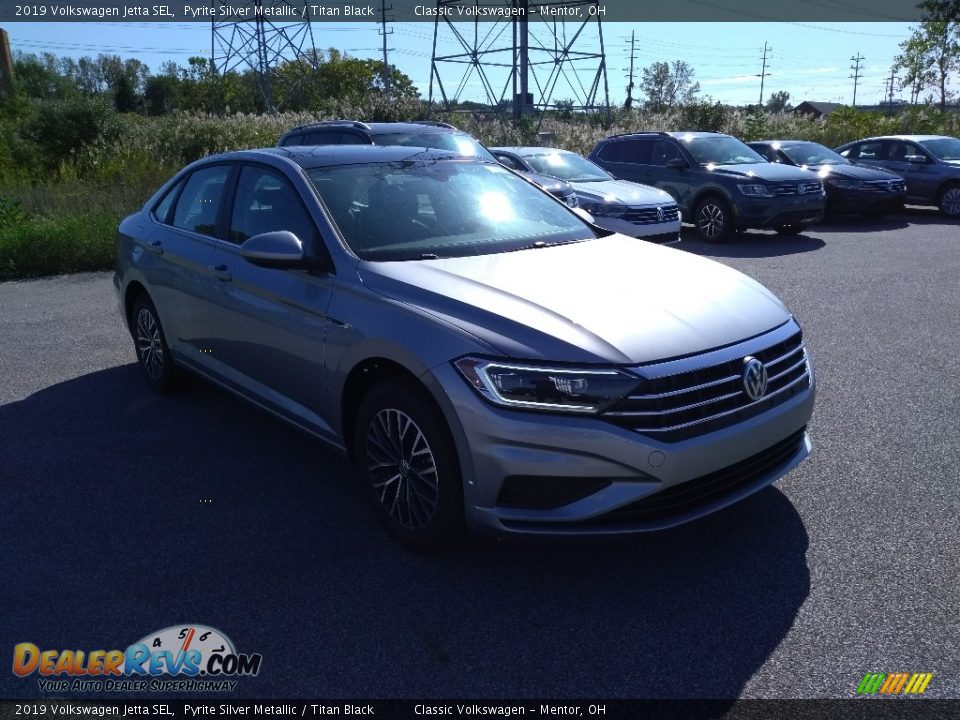 2019 Volkswagen Jetta SEL Pyrite Silver Metallic / Titan Black Photo #1