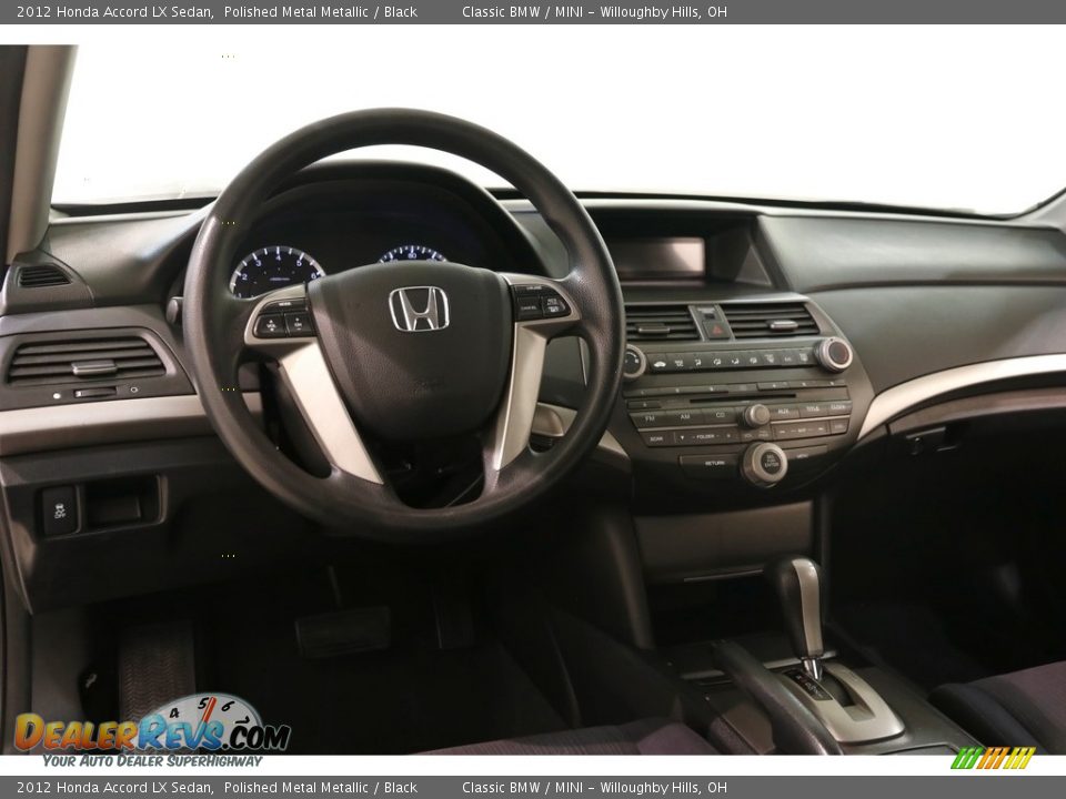 2012 Honda Accord LX Sedan Polished Metal Metallic / Black Photo #6