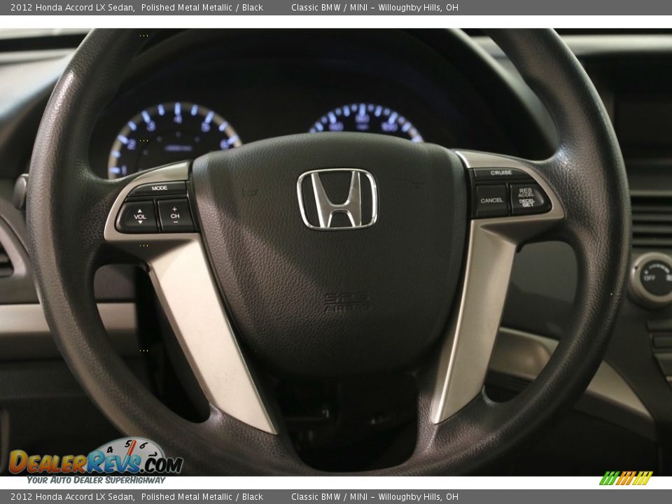 2012 Honda Accord LX Sedan Polished Metal Metallic / Black Photo #7