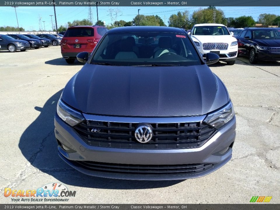 2019 Volkswagen Jetta R-Line Platinum Gray Metallic / Storm Gray Photo #2