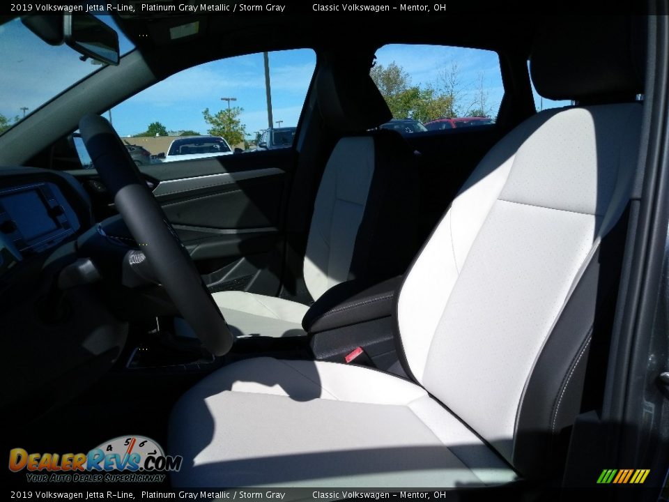 2019 Volkswagen Jetta R-Line Platinum Gray Metallic / Storm Gray Photo #3