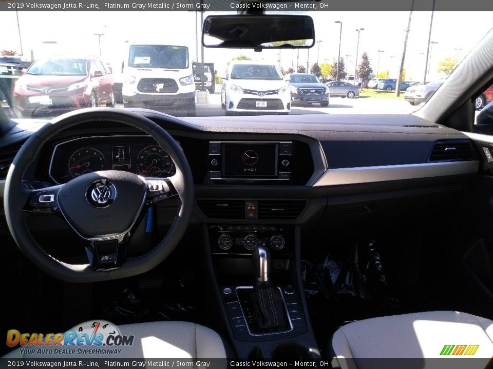 2019 Volkswagen Jetta R-Line Platinum Gray Metallic / Storm Gray Photo #4