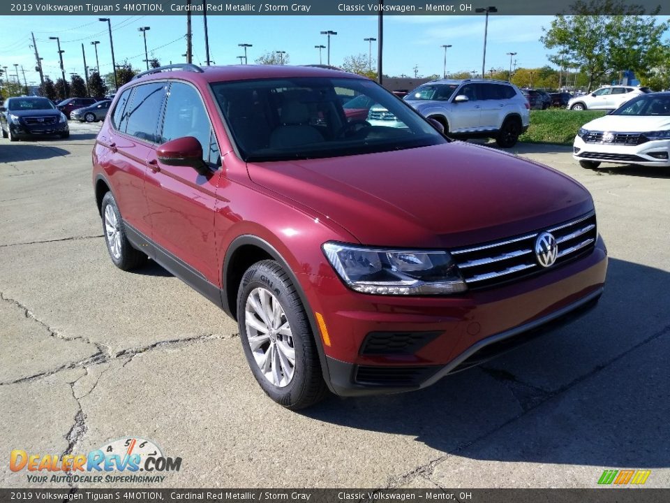 2019 Volkswagen Tiguan S 4MOTION Cardinal Red Metallic / Storm Gray Photo #1