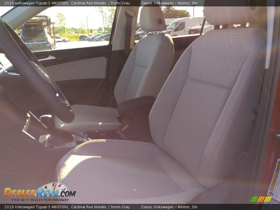 2019 Volkswagen Tiguan S 4MOTION Cardinal Red Metallic / Storm Gray Photo #3