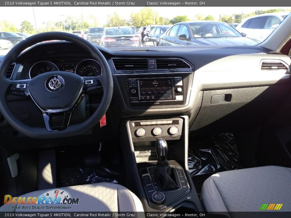 2019 Volkswagen Tiguan S 4MOTION Cardinal Red Metallic / Storm Gray Photo #4