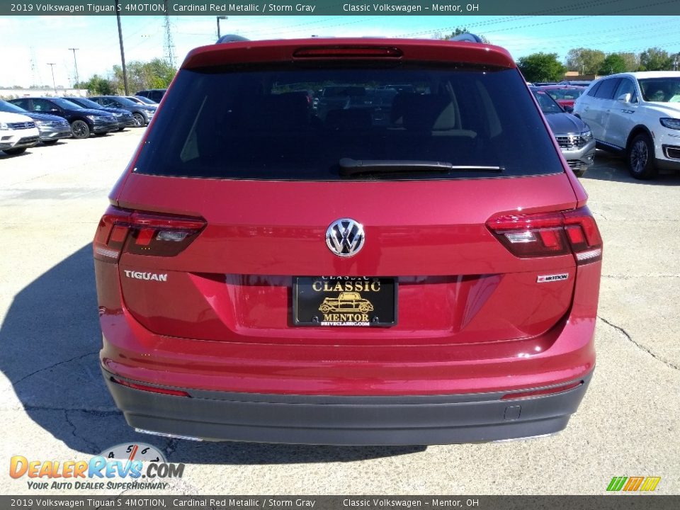 2019 Volkswagen Tiguan S 4MOTION Cardinal Red Metallic / Storm Gray Photo #5