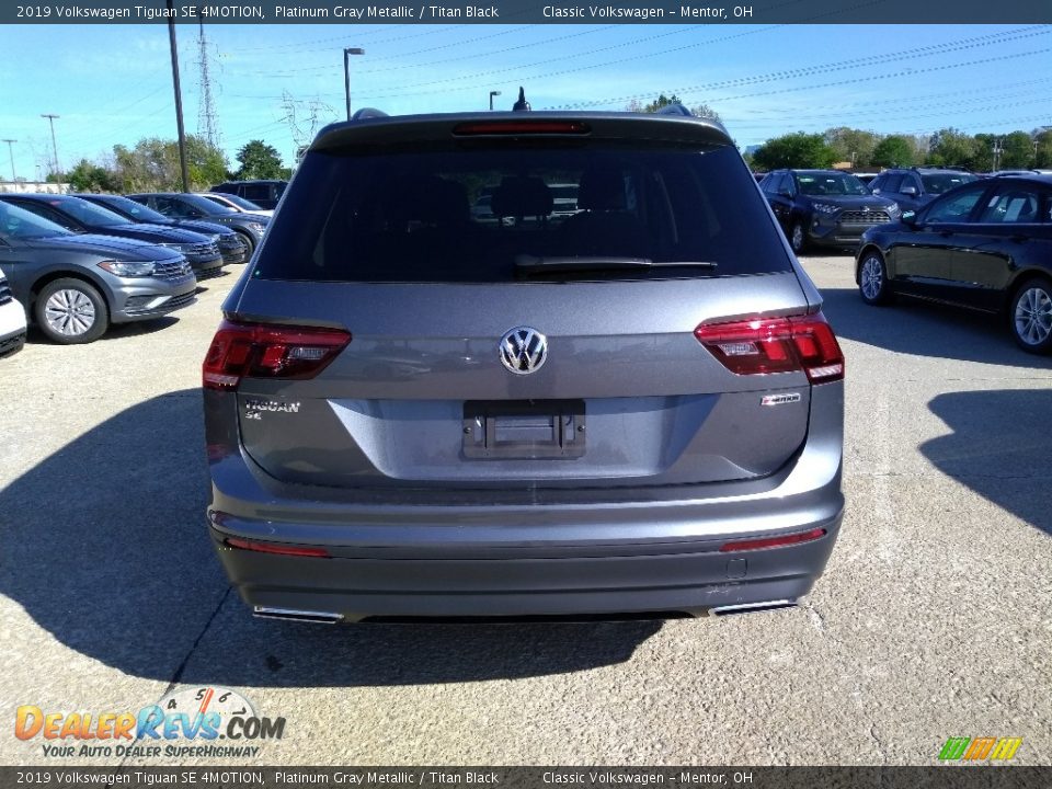 2019 Volkswagen Tiguan SE 4MOTION Platinum Gray Metallic / Titan Black Photo #5