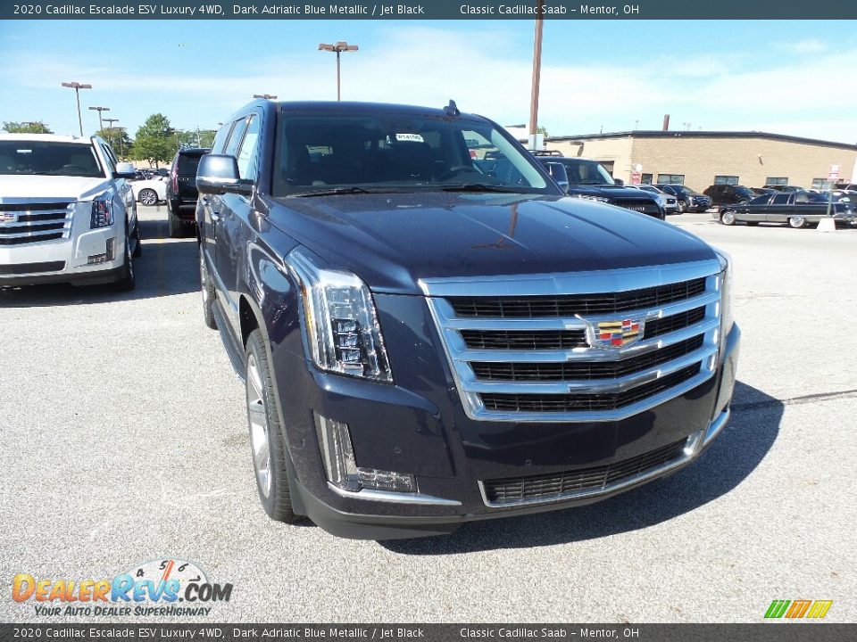 2020 Cadillac Escalade ESV Luxury 4WD Dark Adriatic Blue Metallic / Jet Black Photo #1