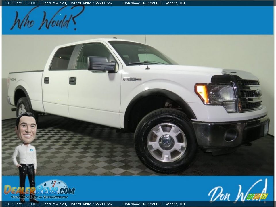 2014 Ford F150 XLT SuperCrew 4x4 Oxford White / Steel Grey Photo #1