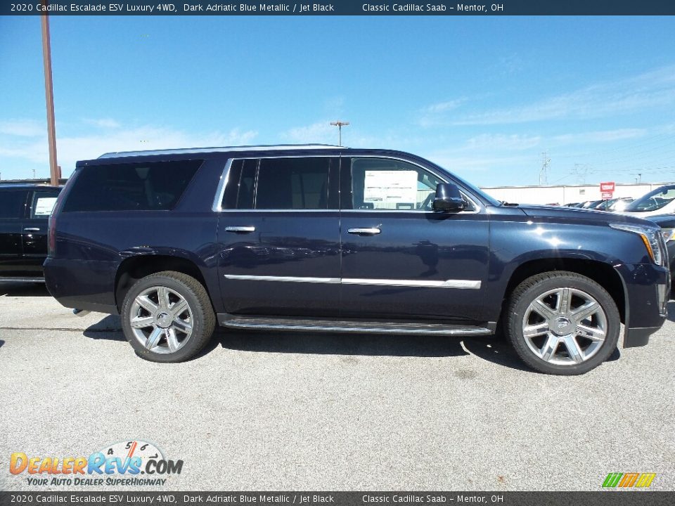 2020 Cadillac Escalade ESV Luxury 4WD Dark Adriatic Blue Metallic / Jet Black Photo #2