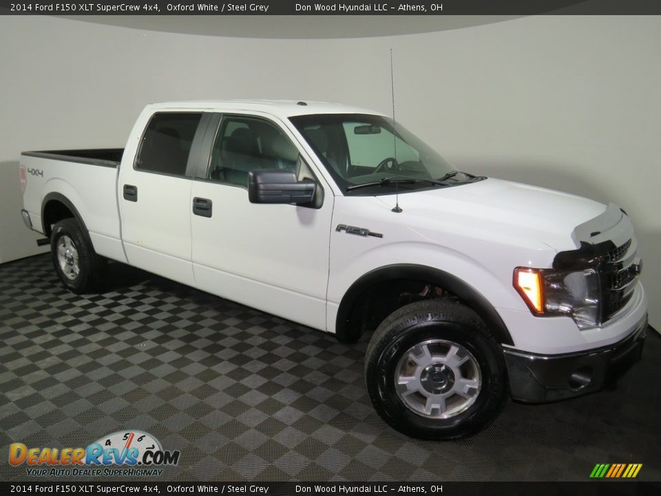 2014 Ford F150 XLT SuperCrew 4x4 Oxford White / Steel Grey Photo #2