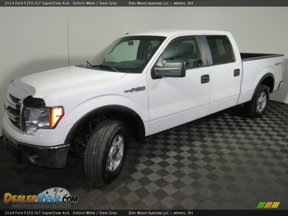 2014 Ford F150 XLT SuperCrew 4x4 Oxford White / Steel Grey Photo #7