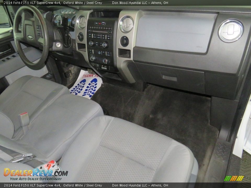 2014 Ford F150 XLT SuperCrew 4x4 Oxford White / Steel Grey Photo #25