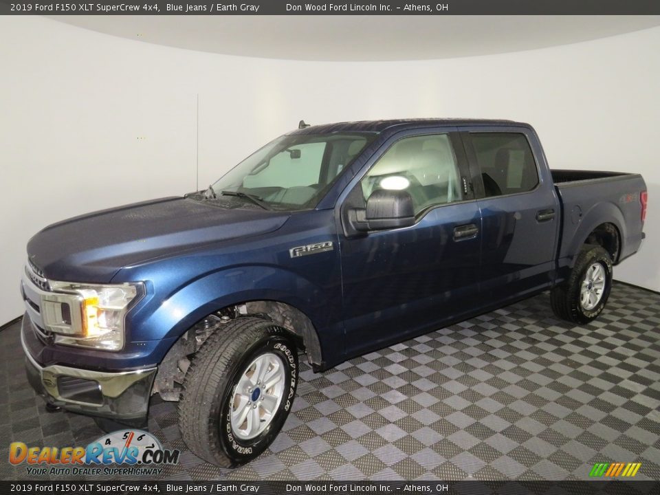 2019 Ford F150 XLT SuperCrew 4x4 Blue Jeans / Earth Gray Photo #7