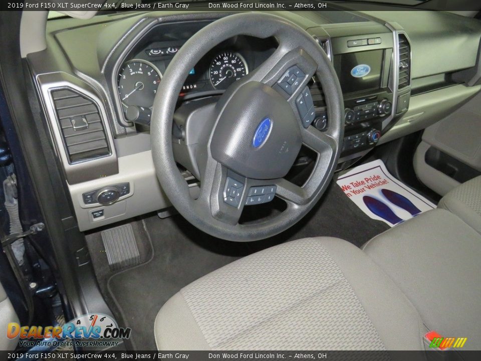 2019 Ford F150 XLT SuperCrew 4x4 Blue Jeans / Earth Gray Photo #19