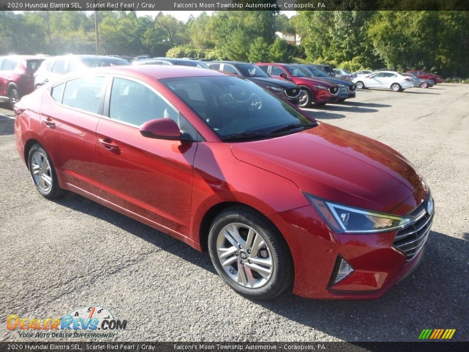 2020 Hyundai Elantra SEL Scarlet Red Pearl / Gray Photo #3