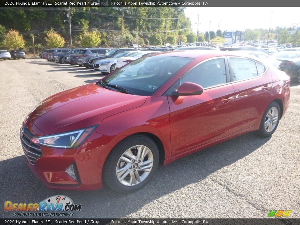 2020 Hyundai Elantra SEL Scarlet Red Pearl / Gray Photo #5