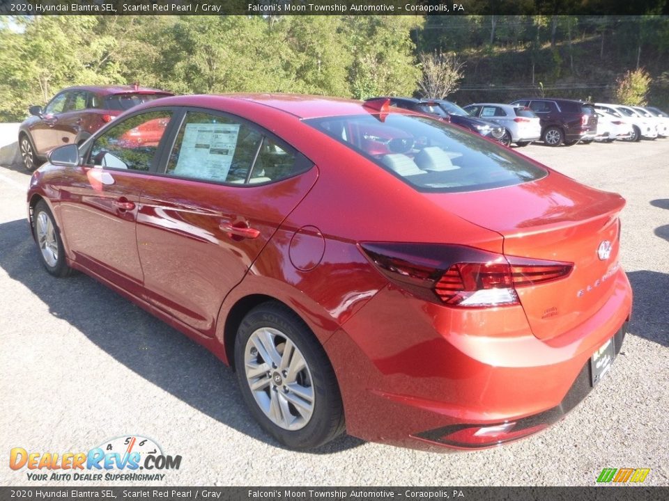 2020 Hyundai Elantra SEL Scarlet Red Pearl / Gray Photo #6