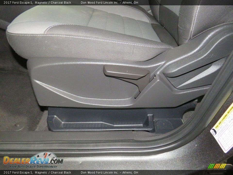 2017 Ford Escape S Magnetic / Charcoal Black Photo #20