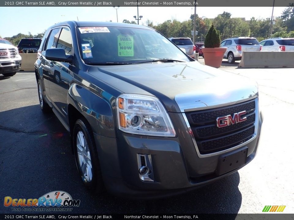 2013 GMC Terrain SLE AWD Gray Green Metallic / Jet Black Photo #12