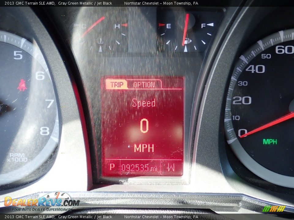 2013 GMC Terrain SLE AWD Gray Green Metallic / Jet Black Photo #29