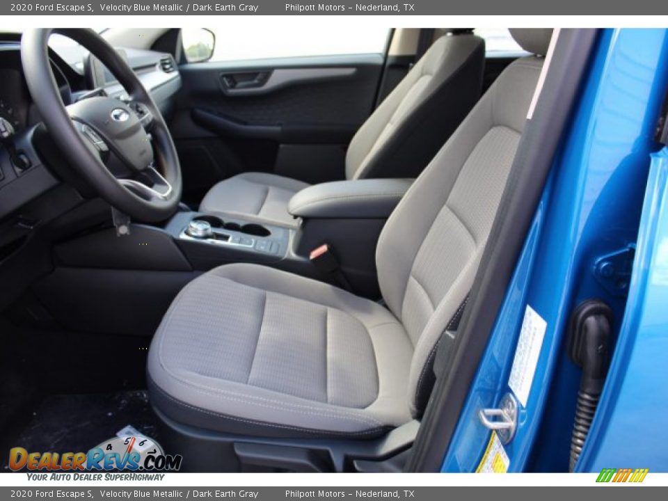 Front Seat of 2020 Ford Escape S Photo #9
